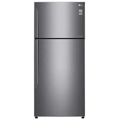 براد LG بمجمدة علوية 547 لتر – فضي غامق