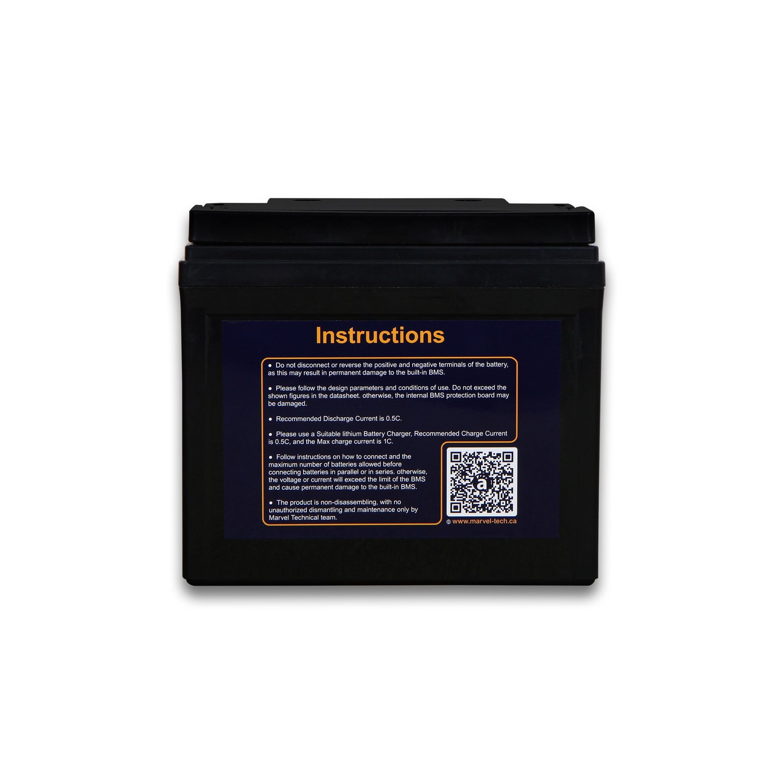 بطارية ليثيوم MARVEL LiFePO4 12.8V 36Ah - الصورة 3