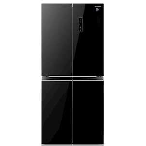 براد Sharp بسعة 560 لتر، تبريد تقليدي، إنفرتر، لون أسود