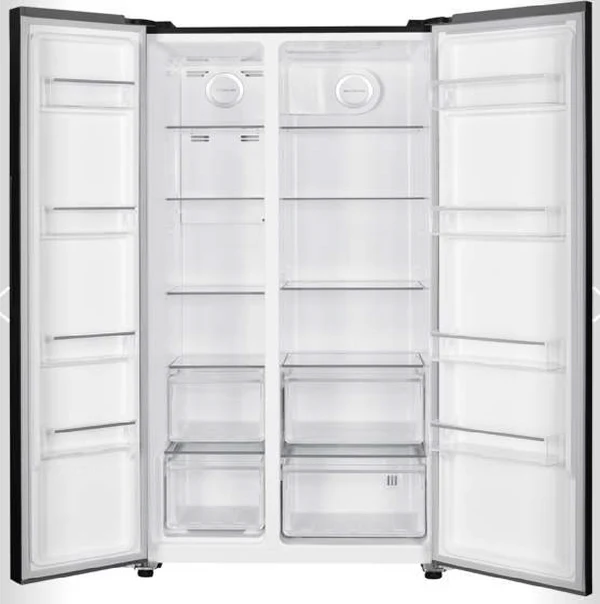 براد Sharp بسعة 655 لتر، تبريد تقليدي، إنفرتر، لون أسود