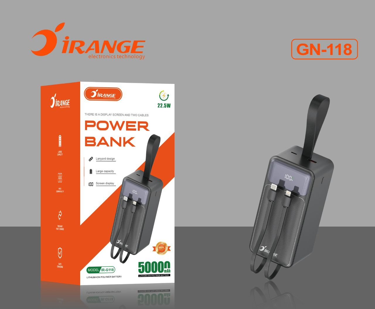 باور بانك IRANGE IR-G118 50000mAh