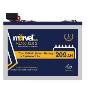بطارية ليثيوم MARVEL LiFePO4 12.8V 150Ah مع BMS وبلوتوث