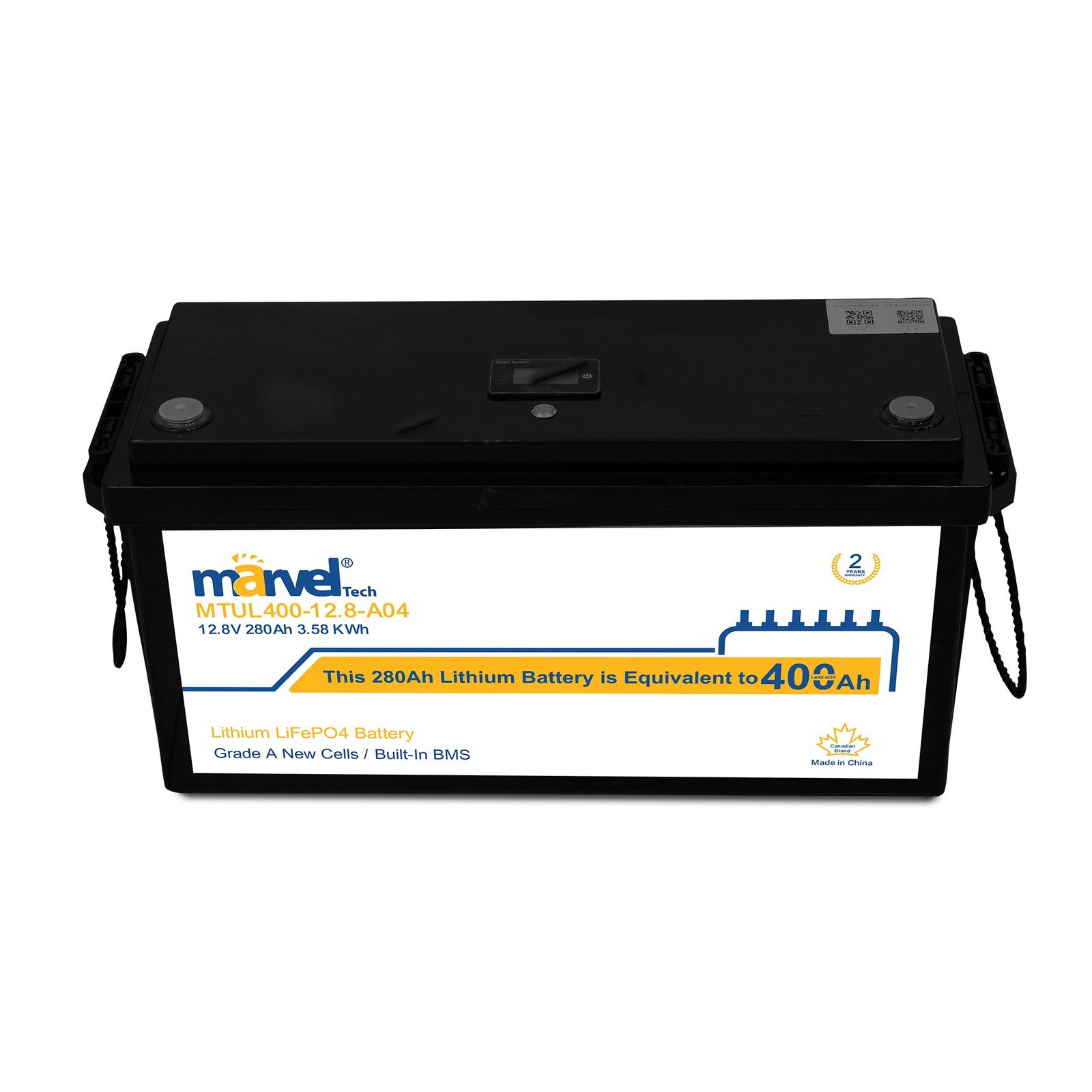 بطارية ليثيوم MARVEL LiFePO4 12.8V 280Ah مع BMS وبلوتوث - الصورة 6