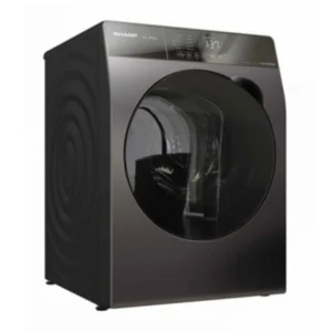 غسالة ملابس Sharp بسعة 12.5 كجم، J-Tech Inverter، 1400 دورة، لون فضي