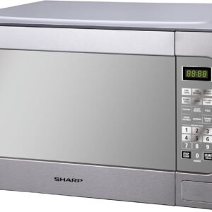 ميكروويف Sharp سعة 62 لتر، 1200 واط، 11 مستوى طاقة، ستانلس ستيل