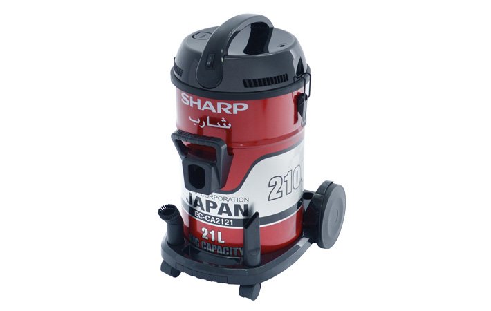 مكنسة برميل Sharp 2100 واط، محرك نحاس خالص، سلك 8 متر - الصورة 2