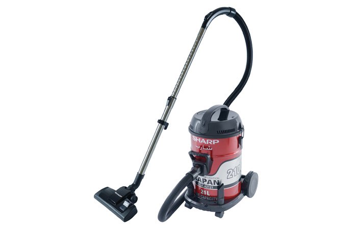 مكنسة برميل Sharp 2100 واط، محرك نحاس خالص، سلك 8 متر - الصورة 3