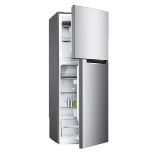 براد Sharp باب علوي بسعة 260 لتر، تبريد تقليدي، إنفرتر، لون فضي