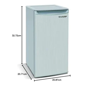 براد صغير Sharp بسعة 150 لتر، إنفرتر، تصنيف A+، لون فضي