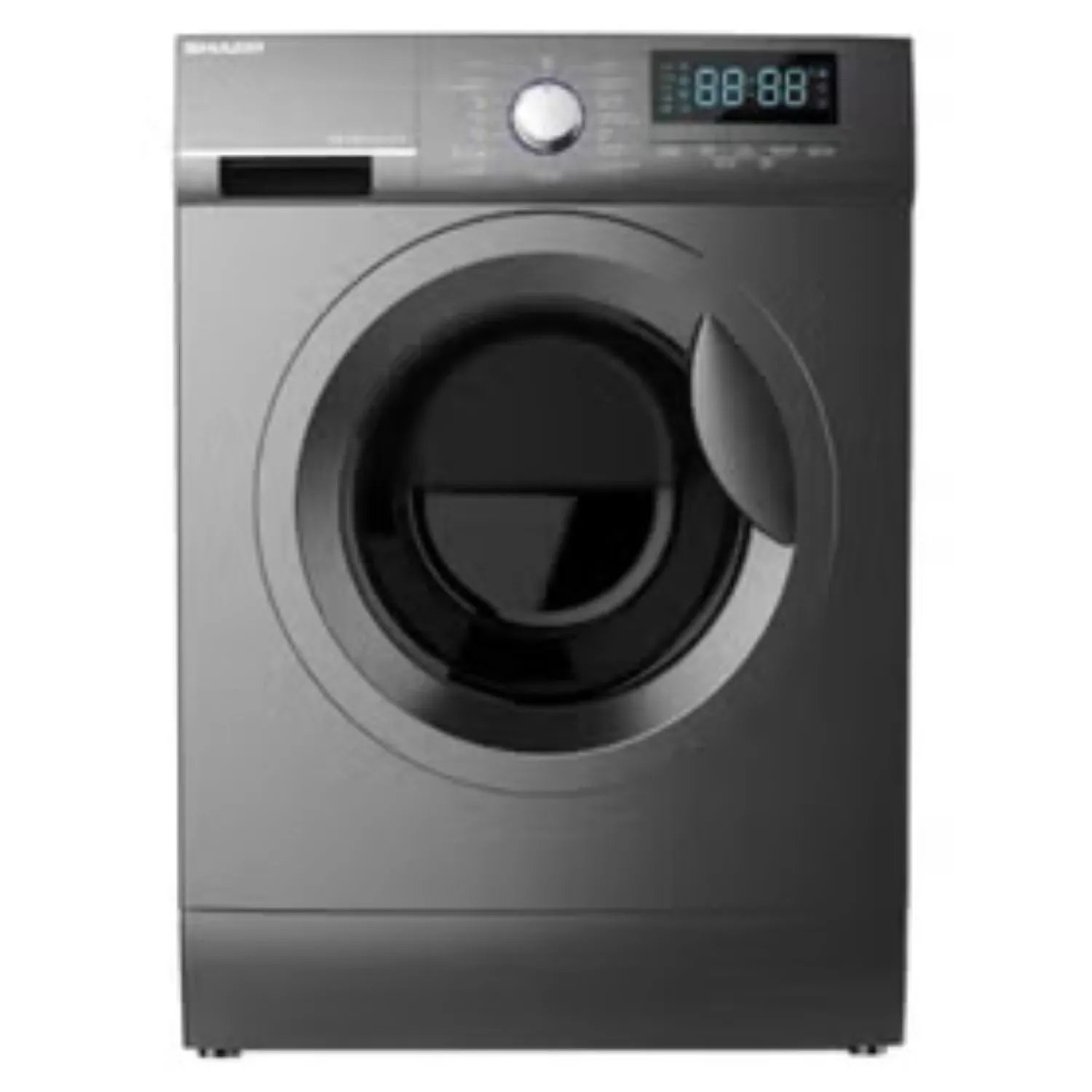 غسالة ملابس Sharp بسعة 7 كجم، 1200 دورة، تصنيف A+++, لون فضي - الصورة 2