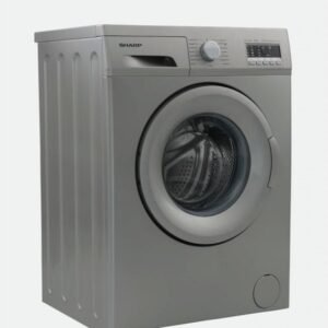 غسالة ملابس Sharp بسعة 7 كجم، 1000 دورة، تصنيف A+++، لون فضي